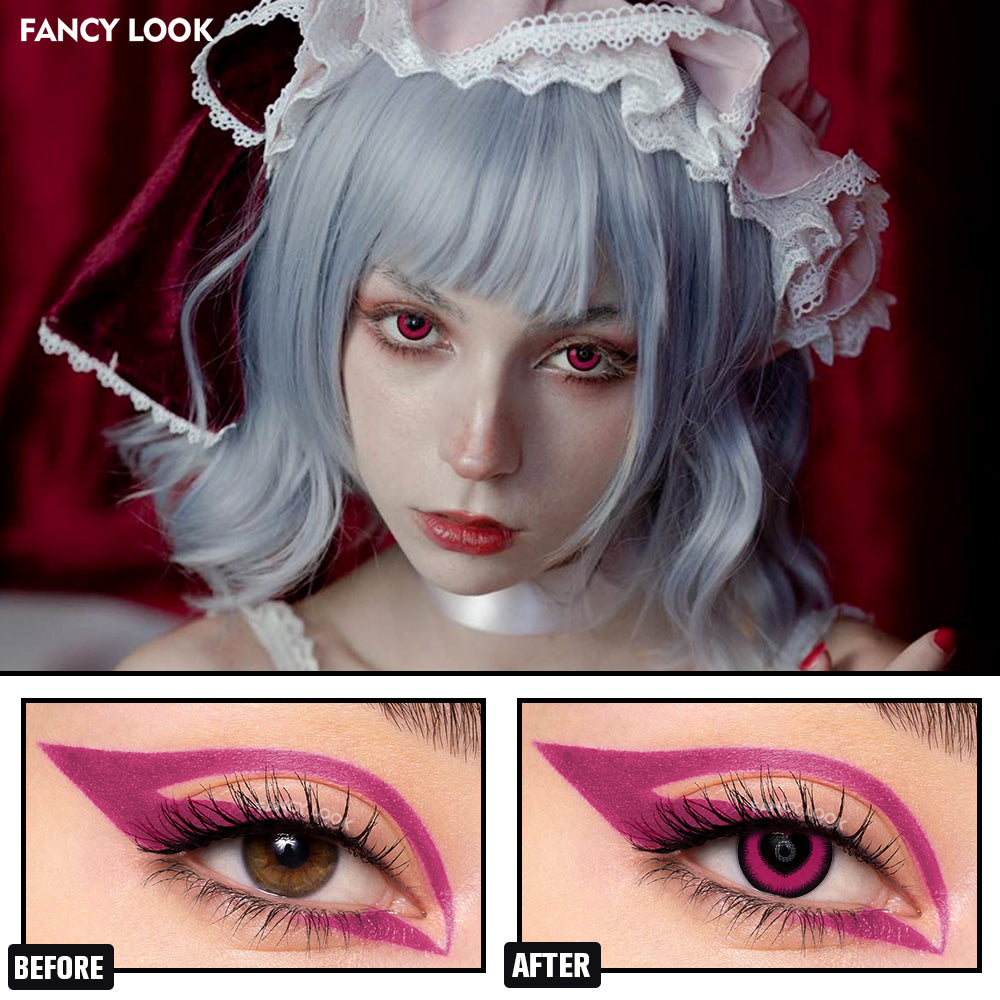 Anime Yandere Pink Cosplay Contacts