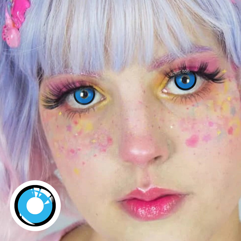 Block Blue Cosplay Contacts