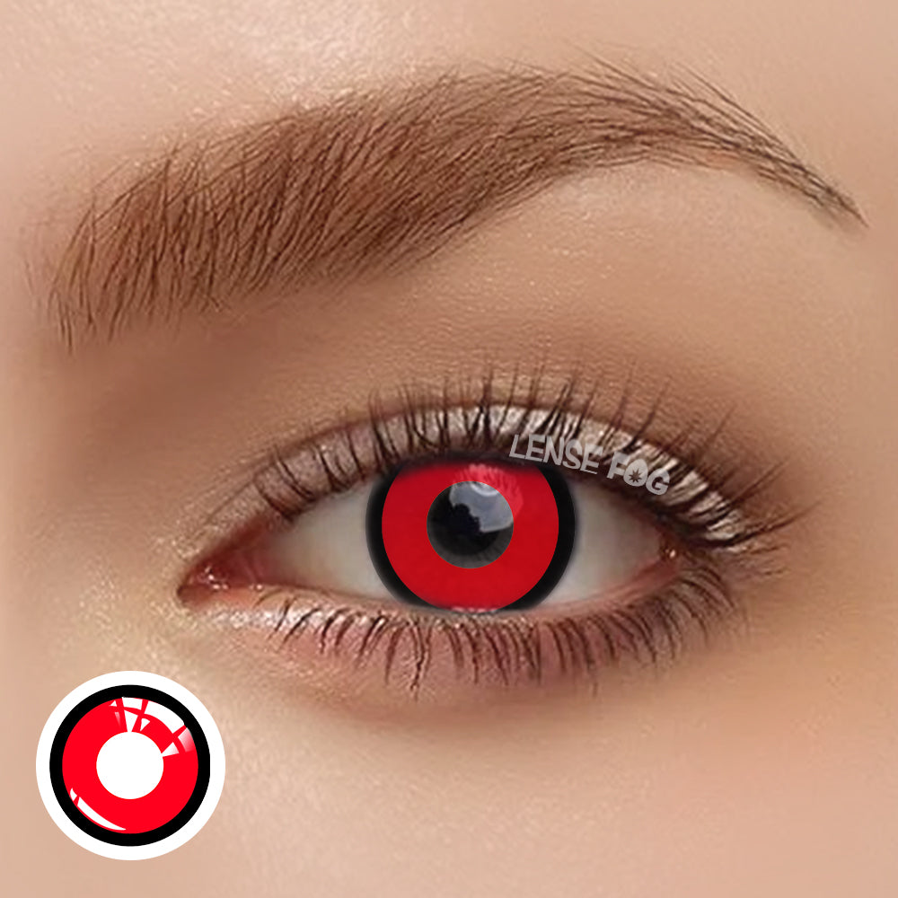 Blcok Red & Black Cosplay Contacts