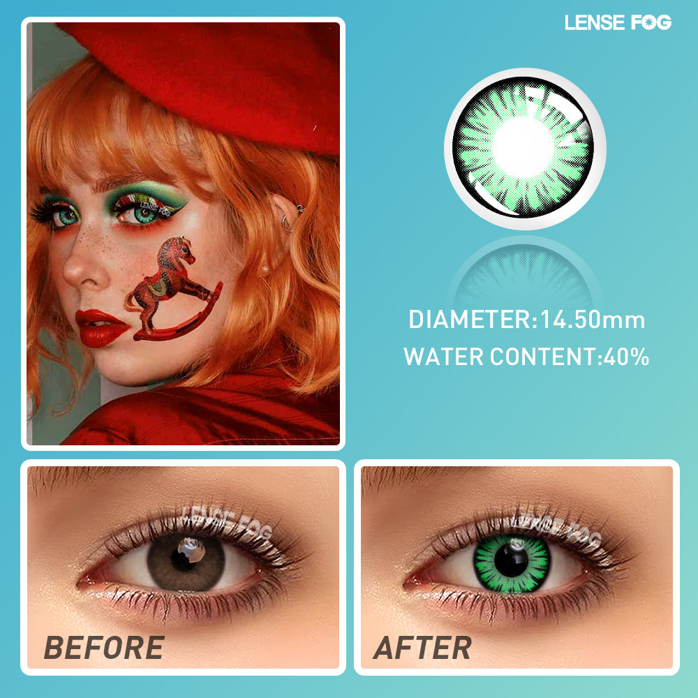 Miracle Times Green Cosplay Contacts