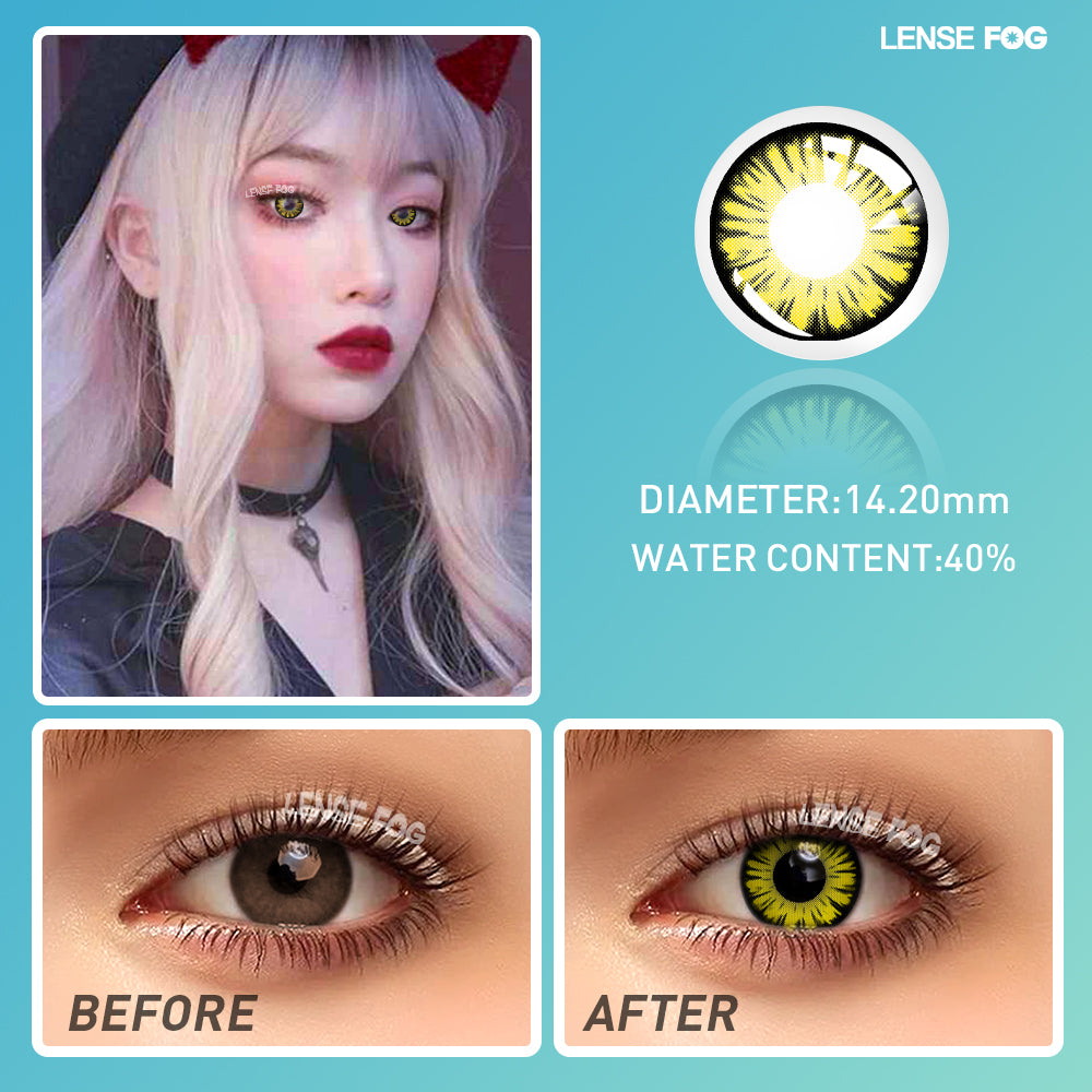 Miracle Times Yellow Cosplay Contacts