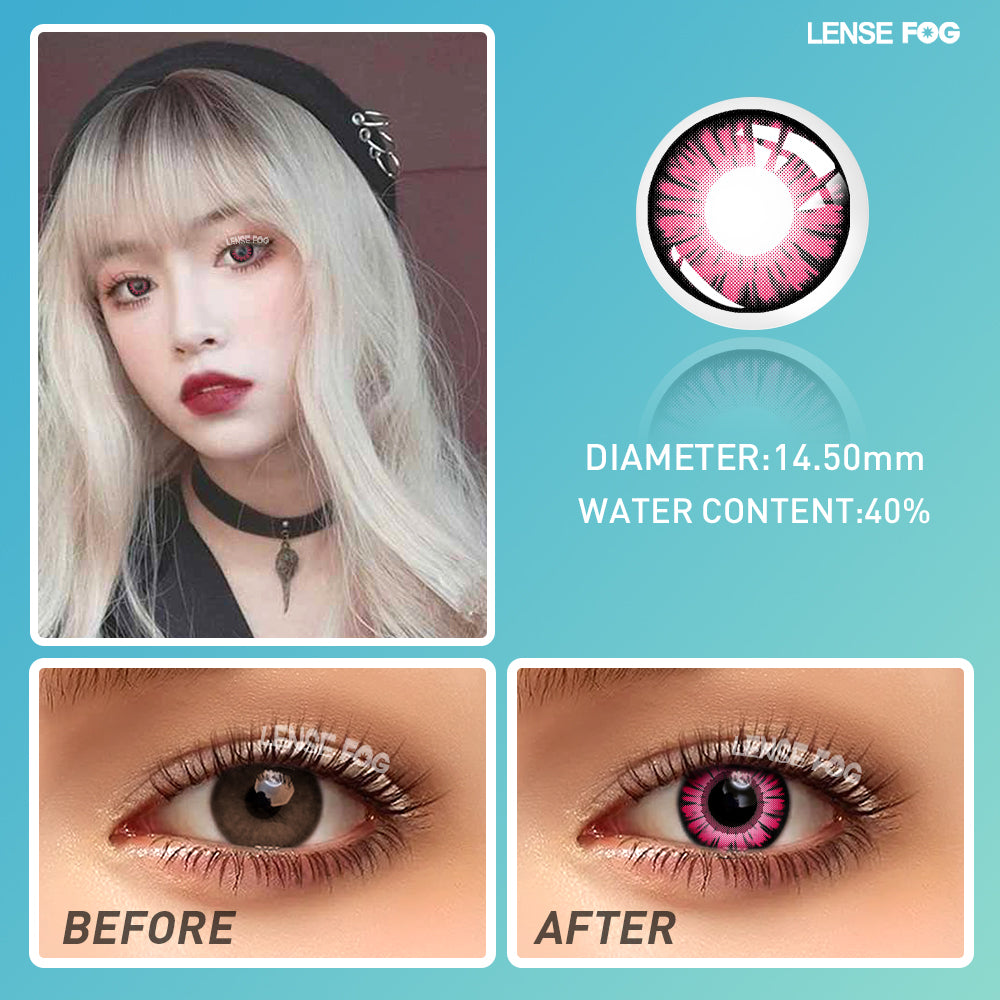 Miracle Times Rose Red Cosplay Contacts