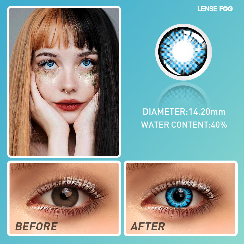 Miracle Times Light Blue Cosplay Contacts