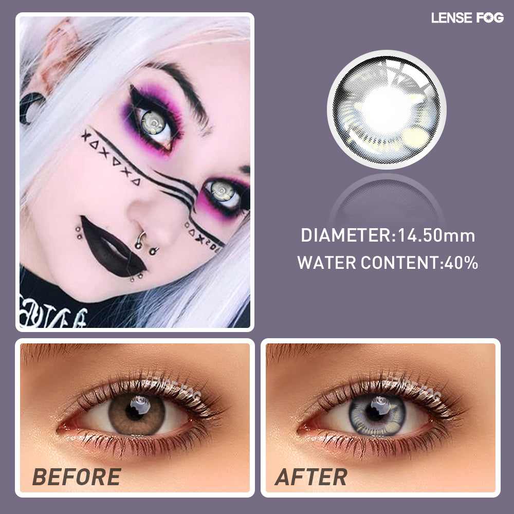 ANIME Sabito Grey Cosplay Contacts