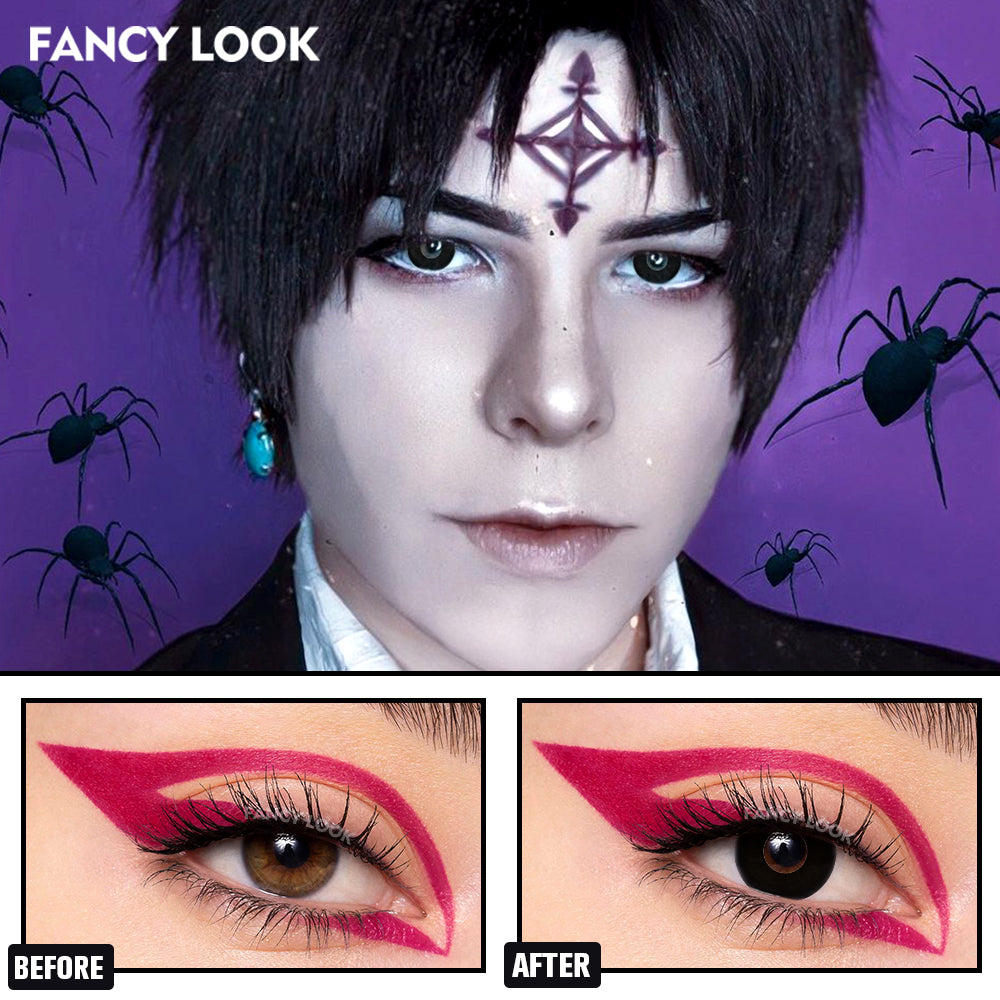 Block Black Blind Block Cosplay Contacts