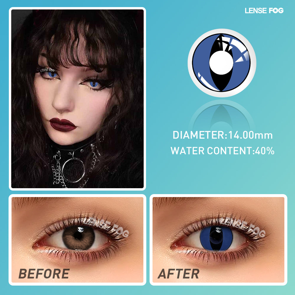 Cat Eyes Blue Cosplay Contacts