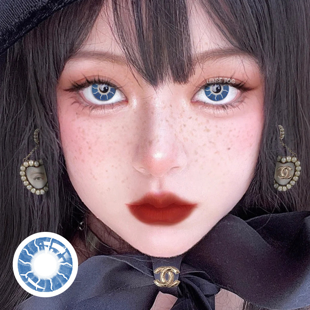 Party & Dating Collection Flash Blue Cosplay Contacts