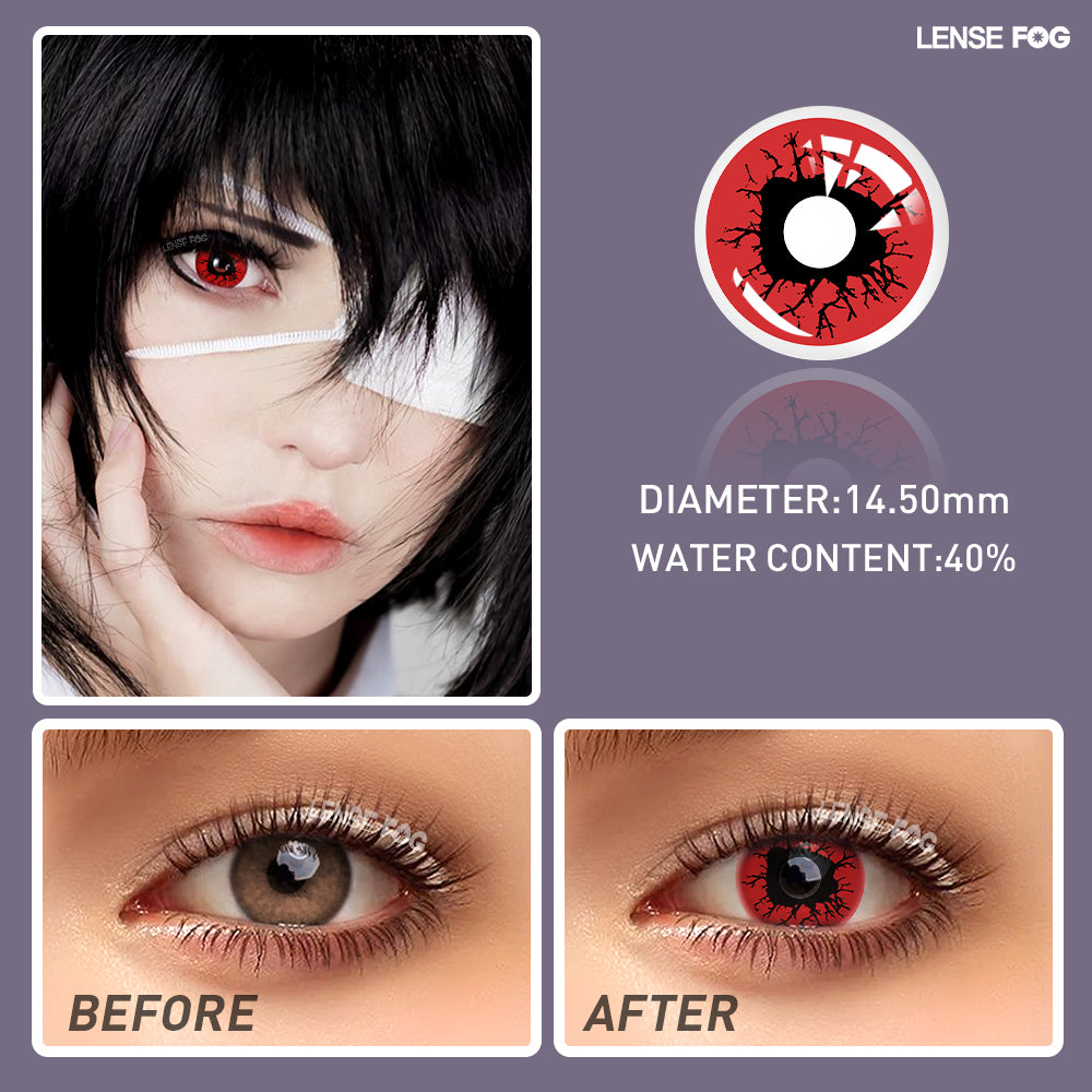 Bloody Red Eyes Cosplay Contacts