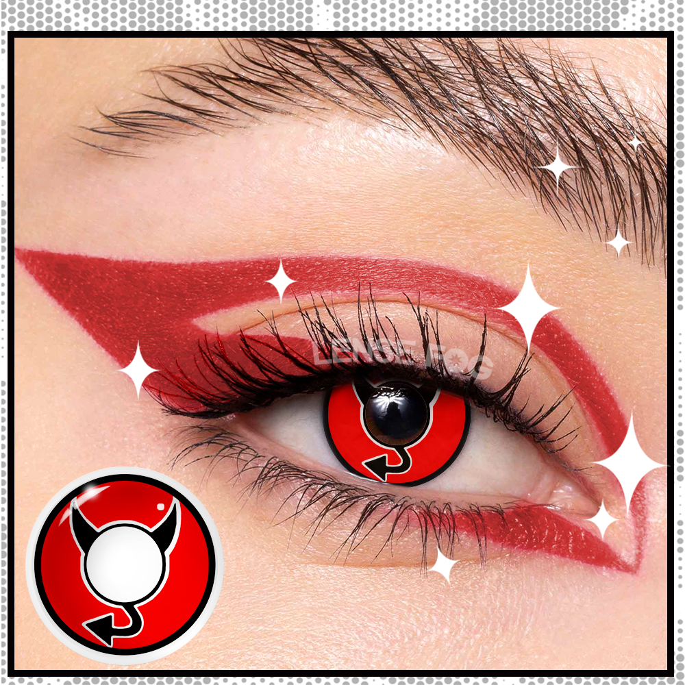 Devil Red elf Cosplay Contacts