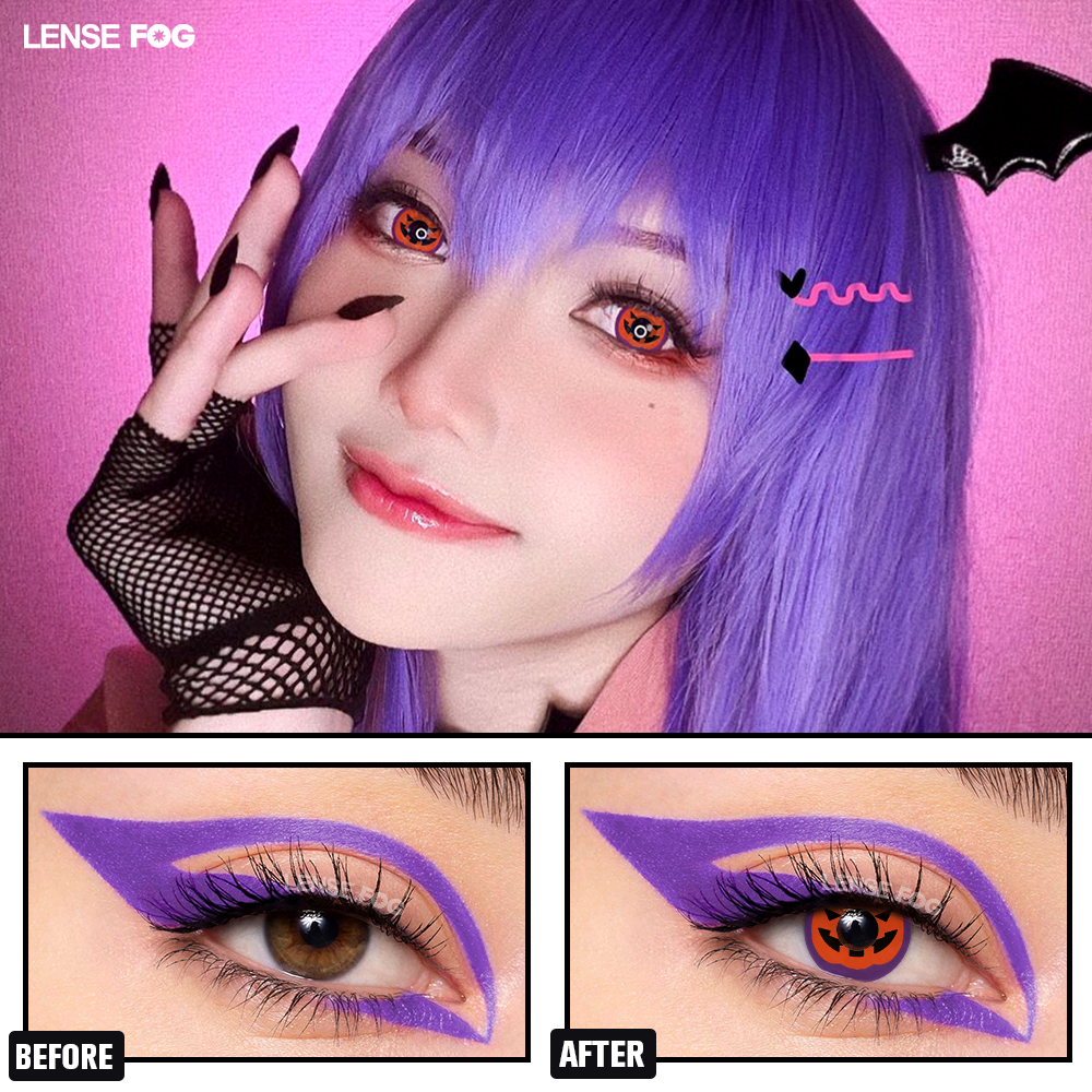 Luncky Punmpkin Face Cosplay Contacts