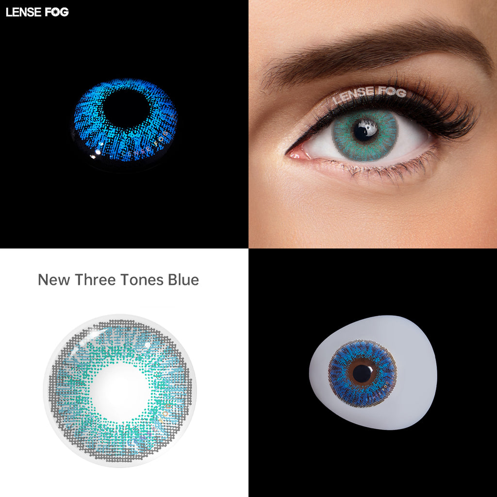 New Three Tones Bright Blue