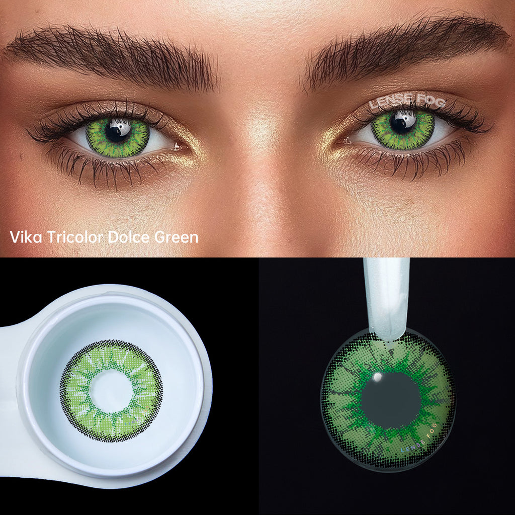 Vika Tricolor Green