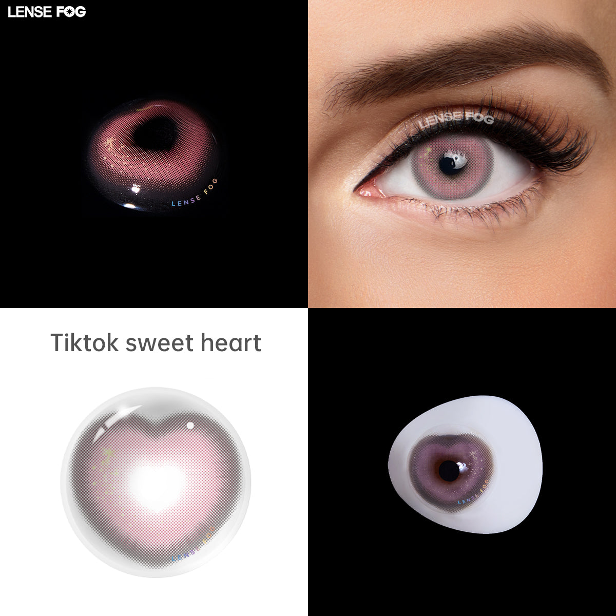 Tiktok Sweet Heart Pink Brown