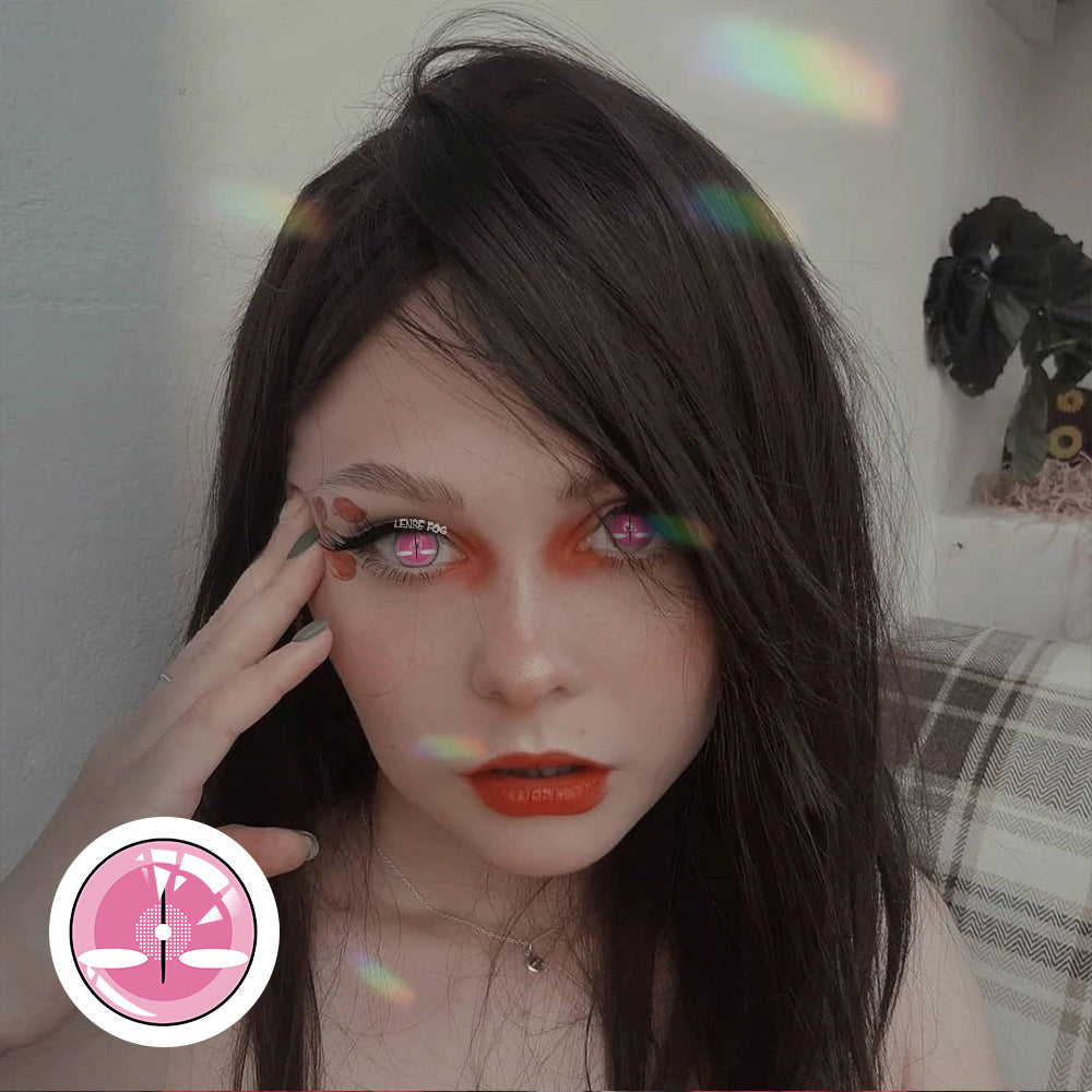 MINECRAFT Anime Pink Cosplay Contacts