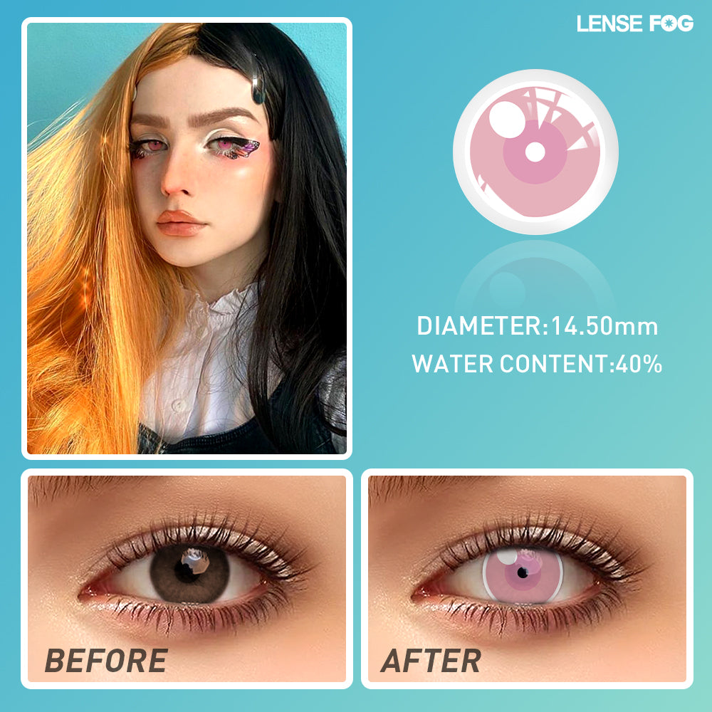 Demon Slayer Kamado Nezuko Cosplay Contacts