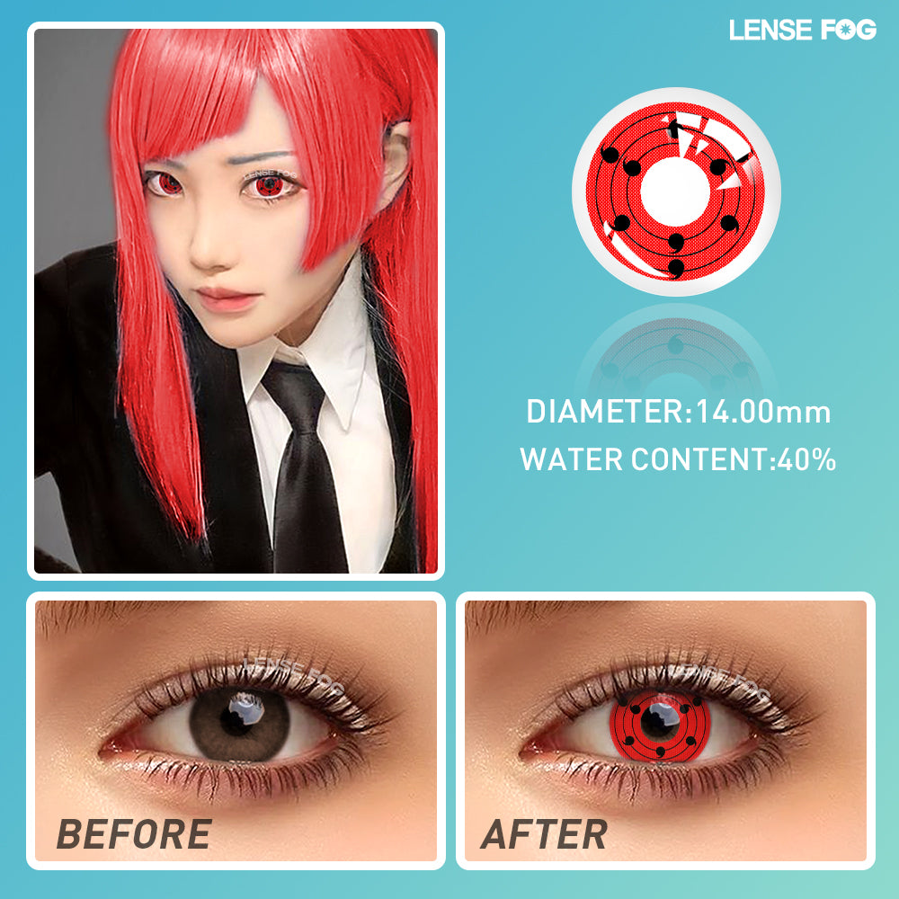 Sasuke Uchiha Red Cosplay Contacts