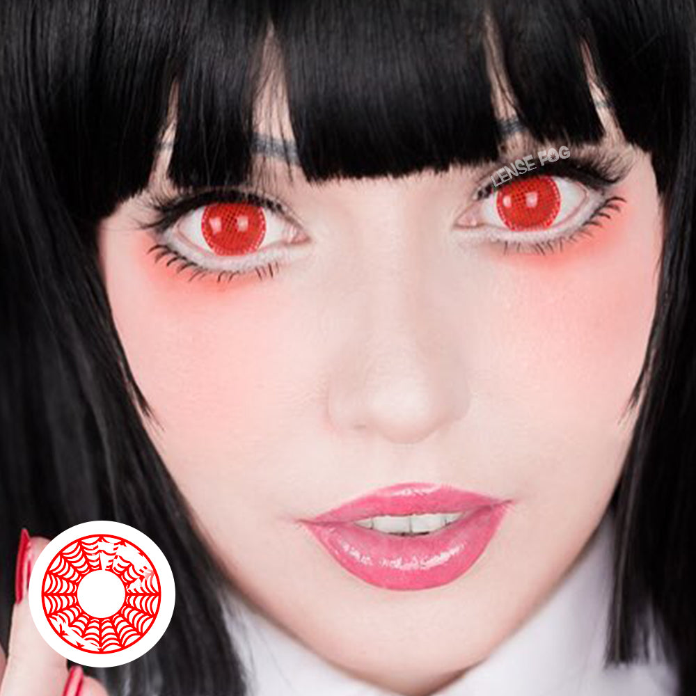 Spider Web Red Cosplay Contacts