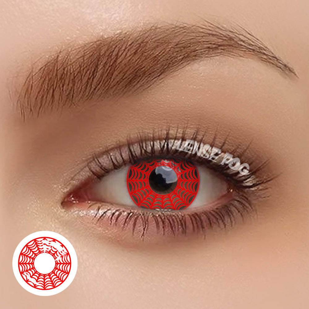 Spider Web Red Cosplay Contacts