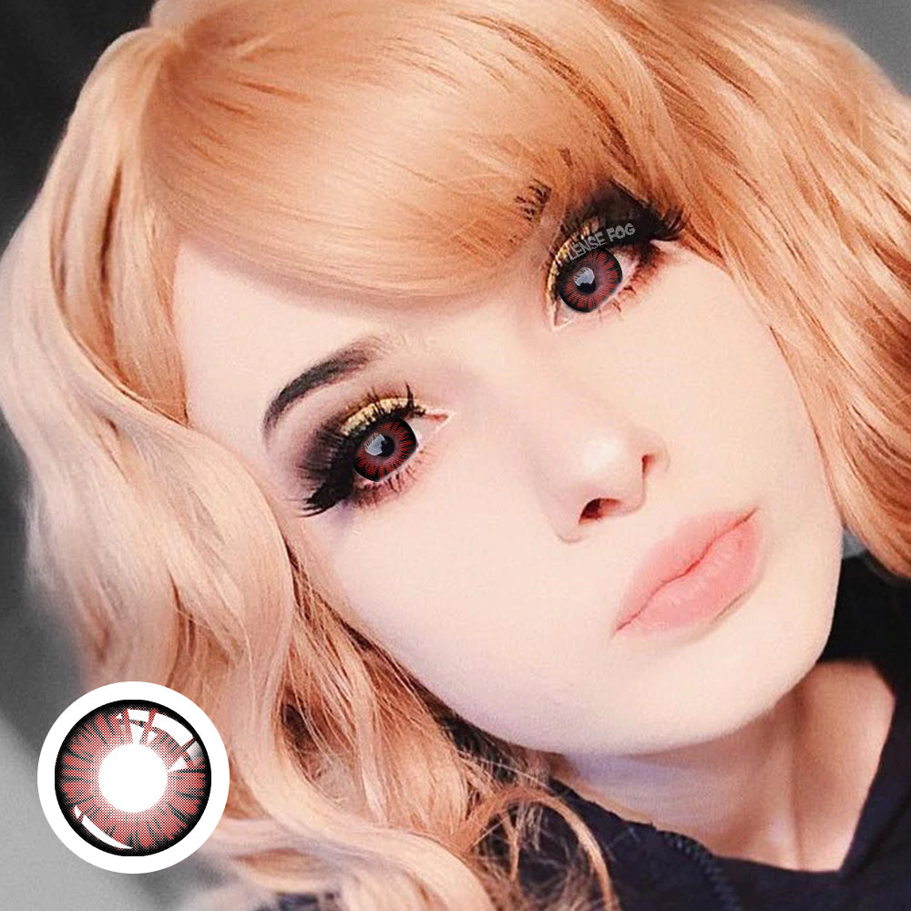 Miracle Times Red  Brown Cosplay Contacts