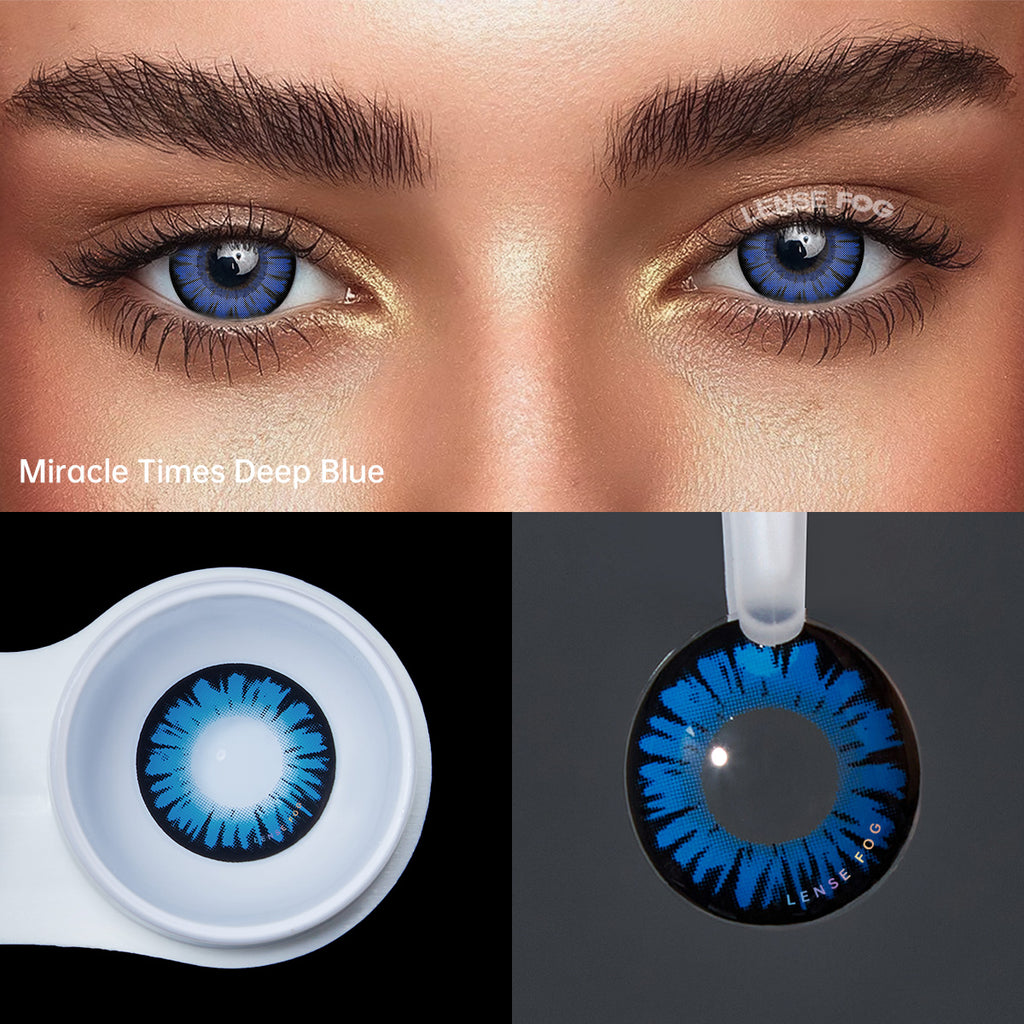 Miracle Times Deep Blue Cosplay Contacts
