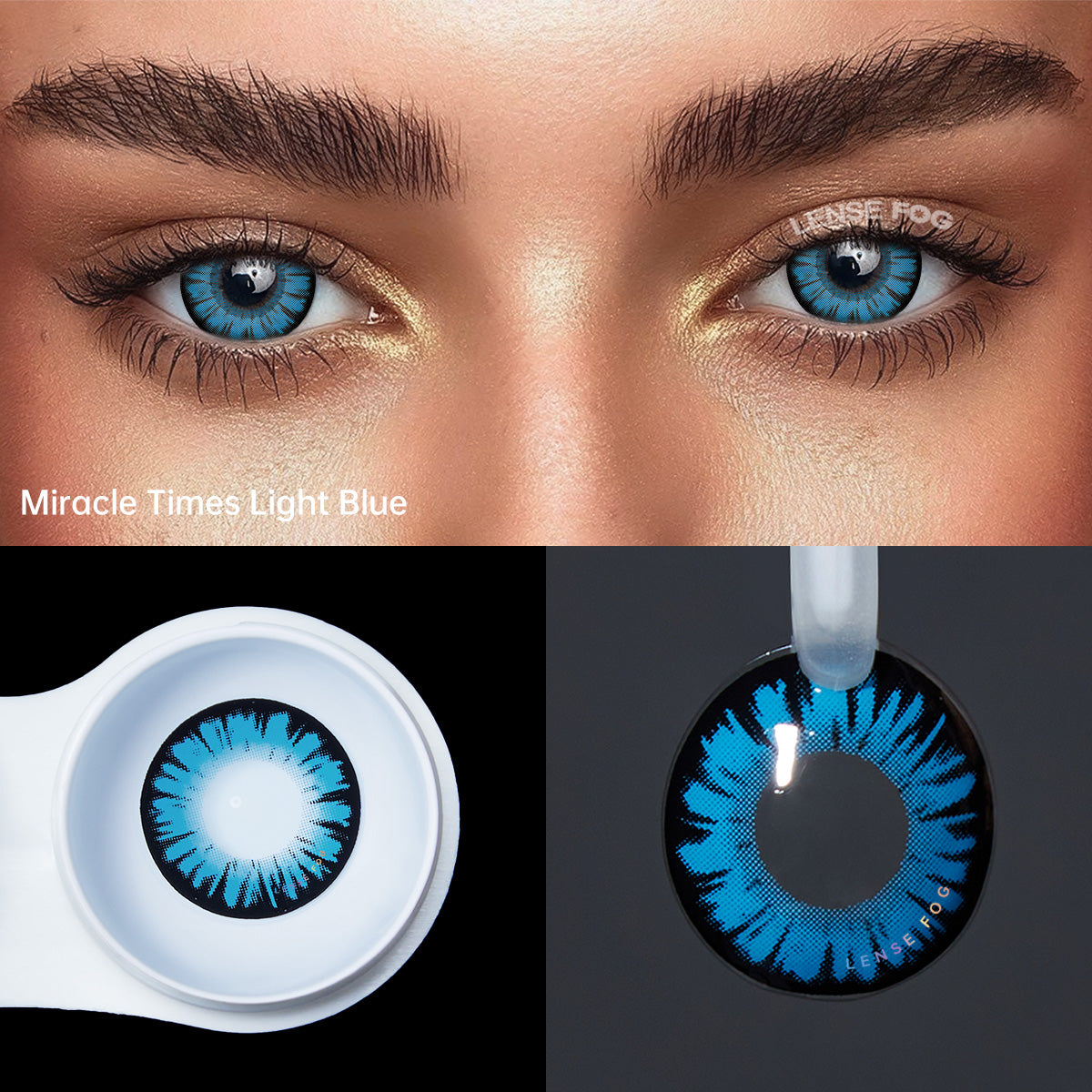 Miracle Times Light Blue Cosplay Contacts