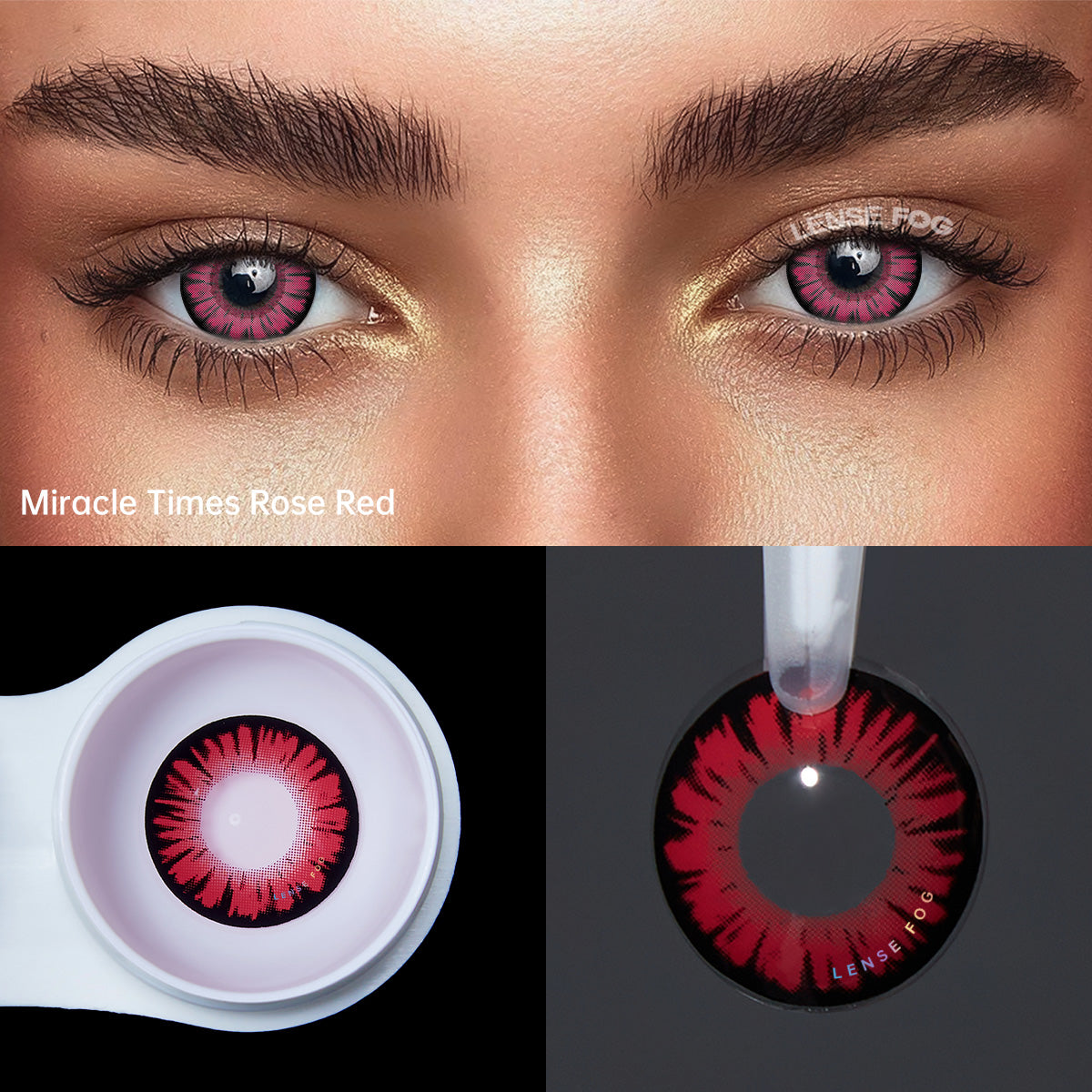 Miracle Times Rose Red Cosplay Contacts