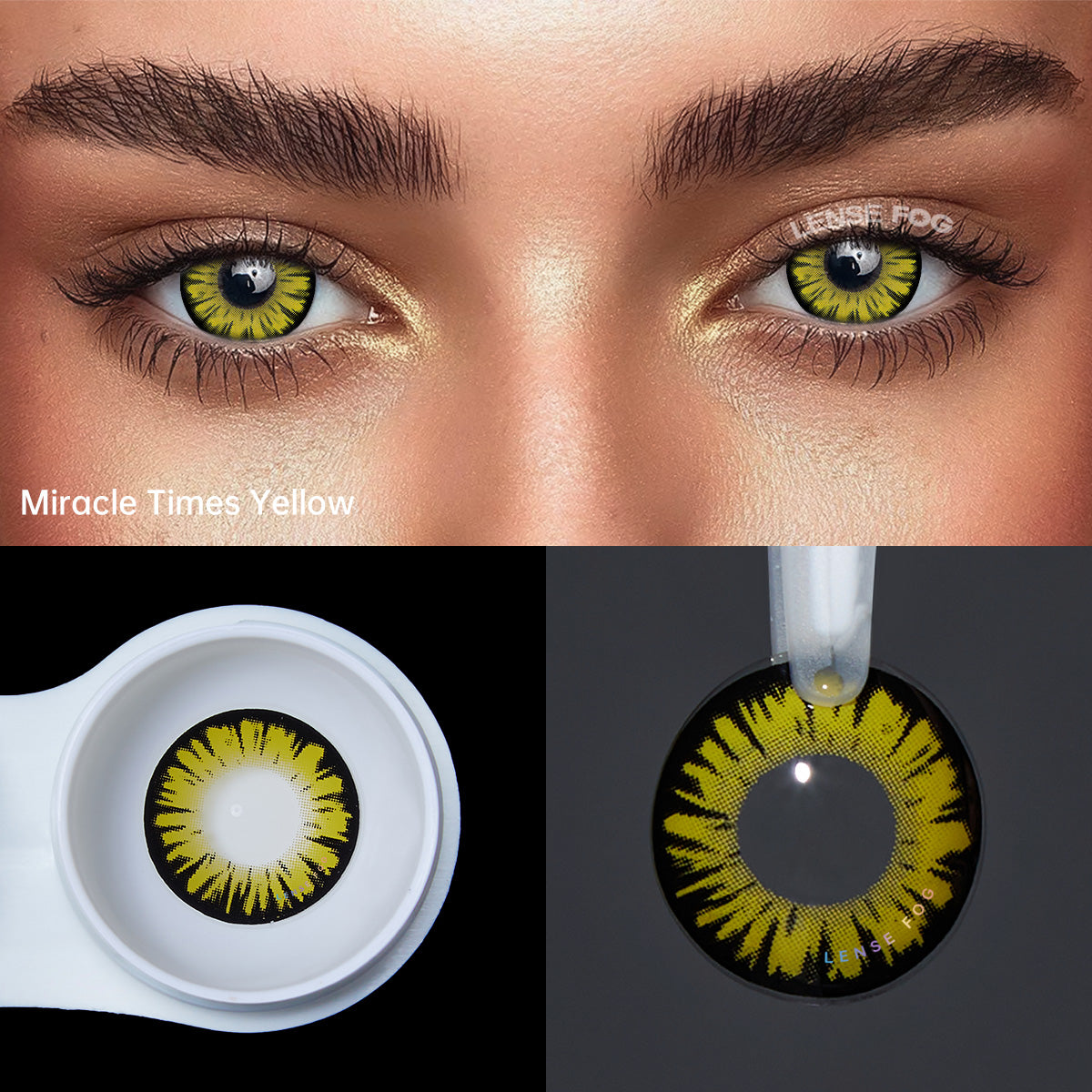 Miracle Times Yellow Cosplay Contacts