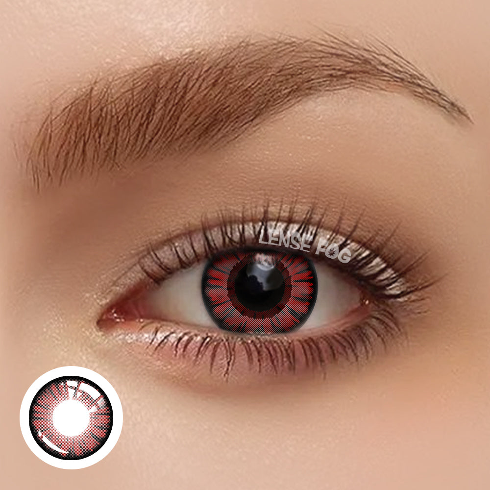 Miracle Times Red  Brown Cosplay Contacts