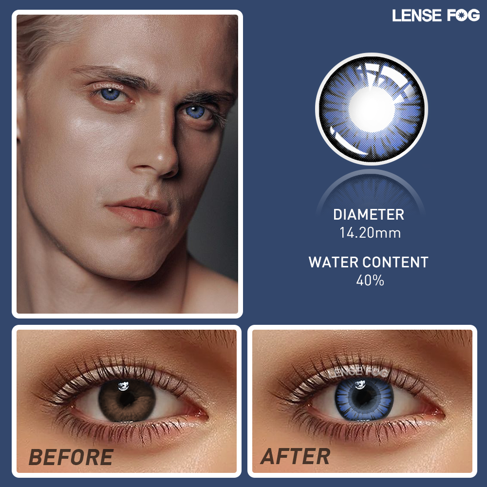 Miracle Times Deep Blue Cosplay Contacts