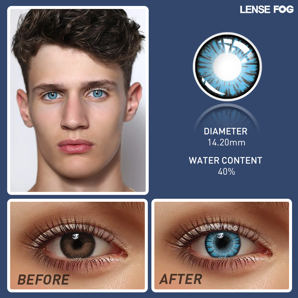 Miracle Times Light Blue Cosplay Contacts