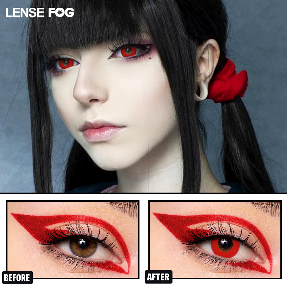 Block Red Cosplay Contacts