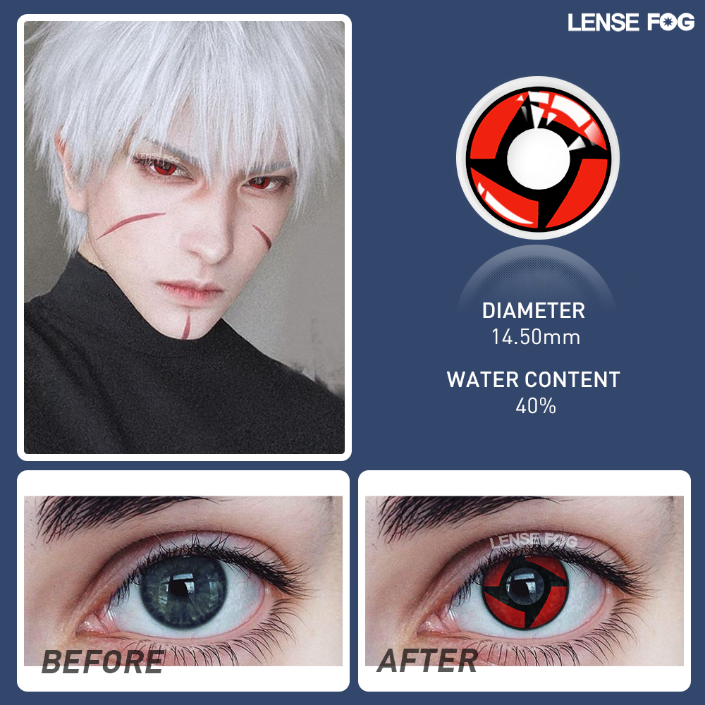 NARUTO WORLD SHI SUI'S Mangekyo Sharingan Cosplay Contacts