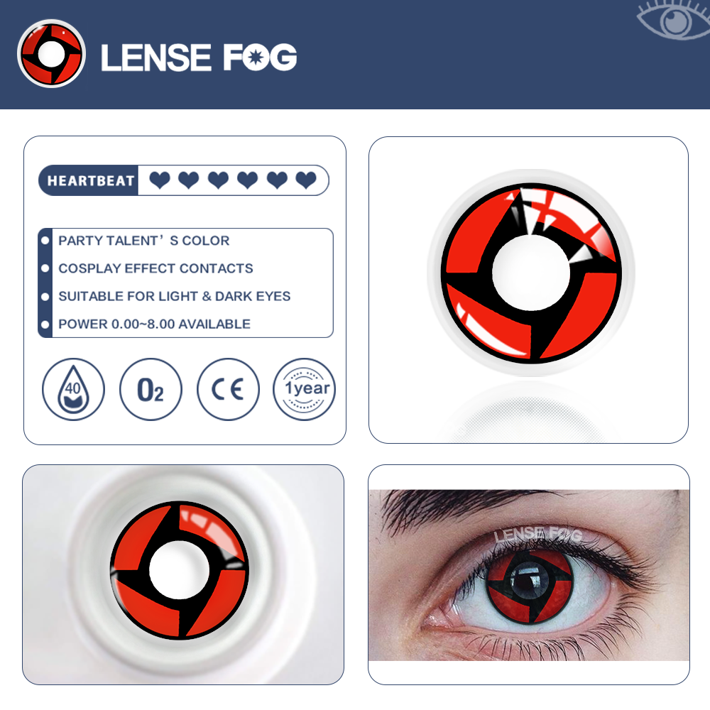 NARUTO WORLD SHI SUI'S Mangekyo Sharingan Cosplay Contacts