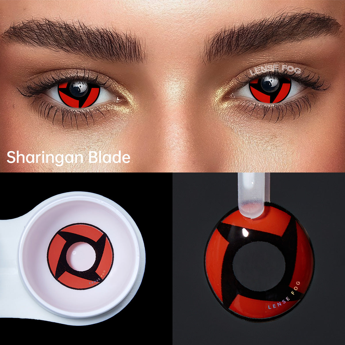 NARUTO WORLD SHI SUI'S Mangekyo Sharingan Cosplay Contacts