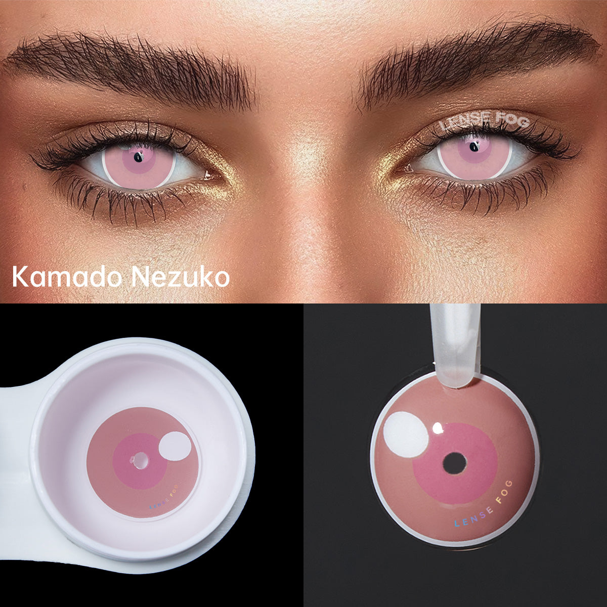 Demon Slayer Kamado Nezuko Cosplay Contacts