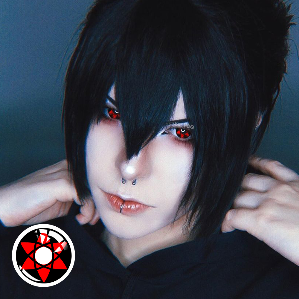 NARUTO WORLD SASUKE'S Mangekyo Sharingan Cosplay Contacts