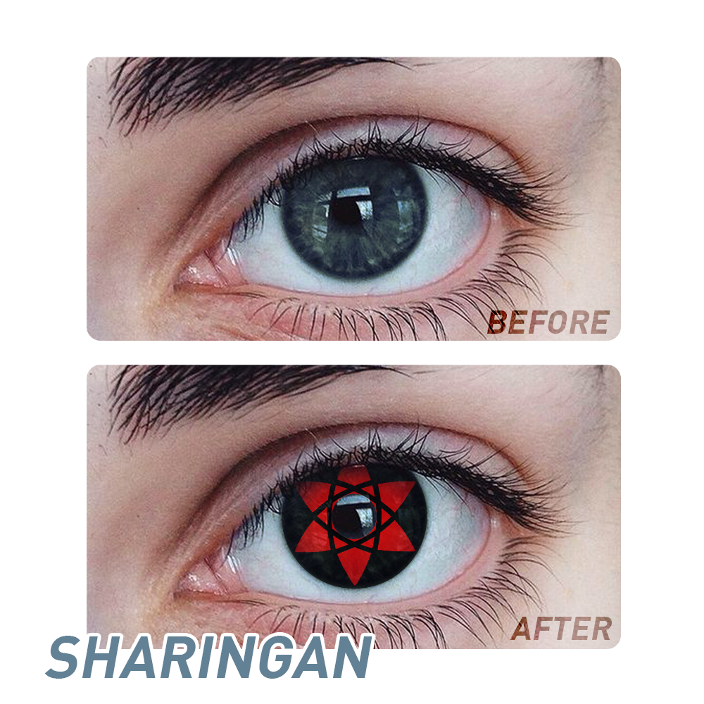 NARUTO WORLD SASUKE'S Mangekyo Sharingan Cosplay Contacts