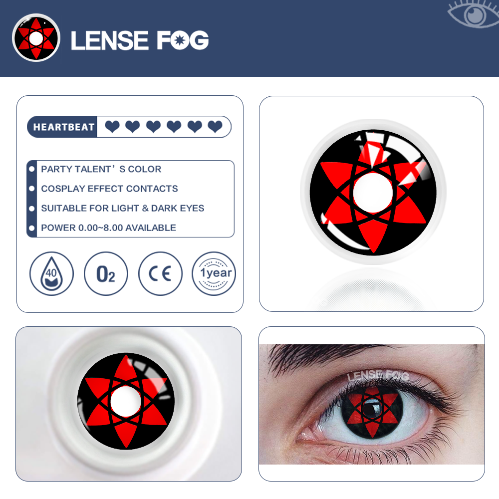 Sasuke's Mangekyo Sharingan Uchiha Sasuke Anime Visible Cosplay Contacts