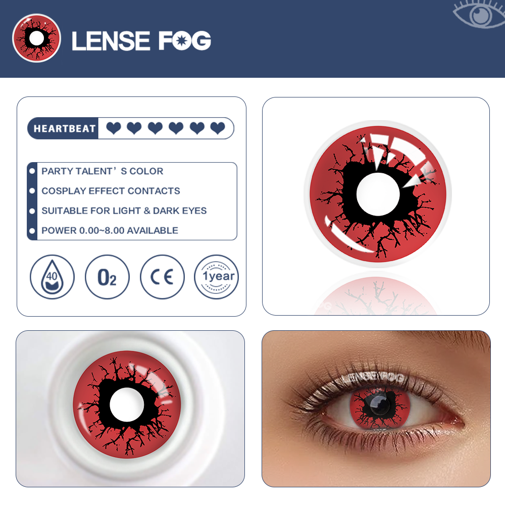 Bloody Red Eyes Cosplay Contacts