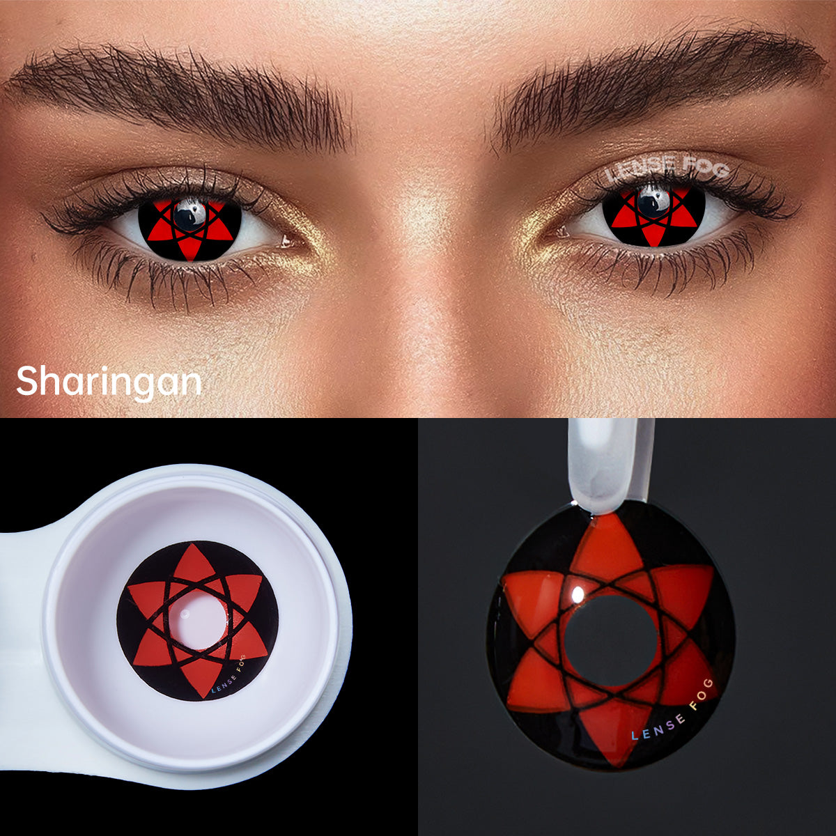 Sasuke's Mangekyo Sharingan Uchiha Sasuke Anime Visible Cosplay Contacts