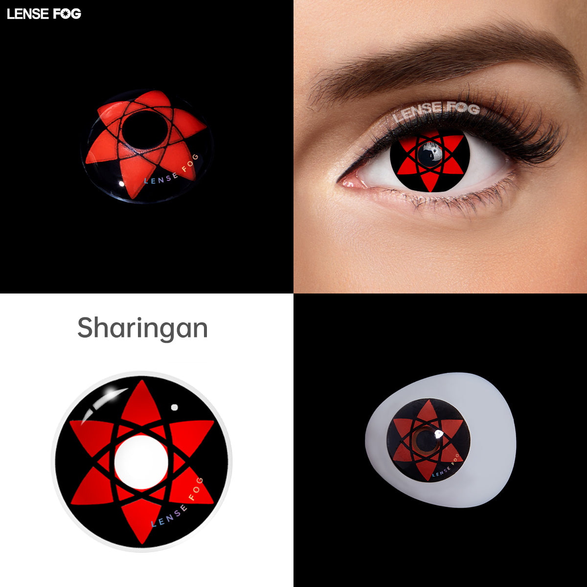 Sasuke's Mangekyo Sharingan Uchiha Sasuke Anime Visible Cosplay Contacts