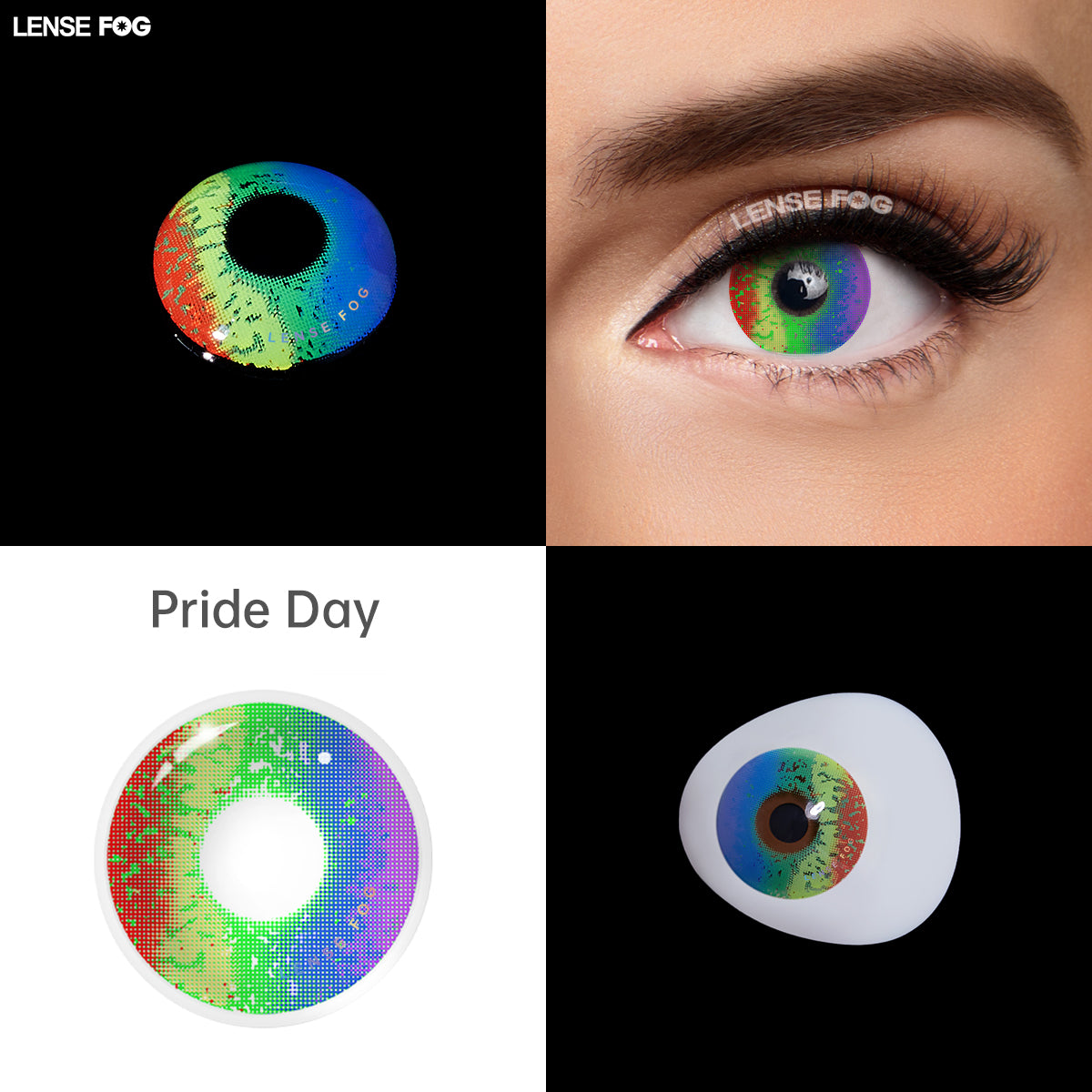 Pride Day Rainbow Cosplay Contacts