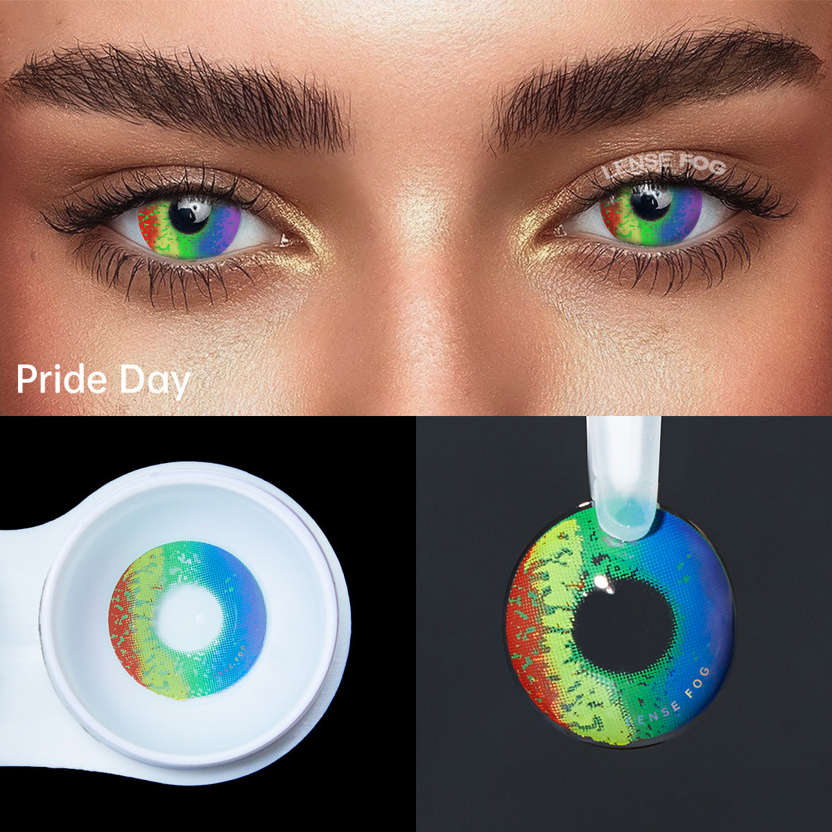 Pride Day Rainbow Cosplay Contacts