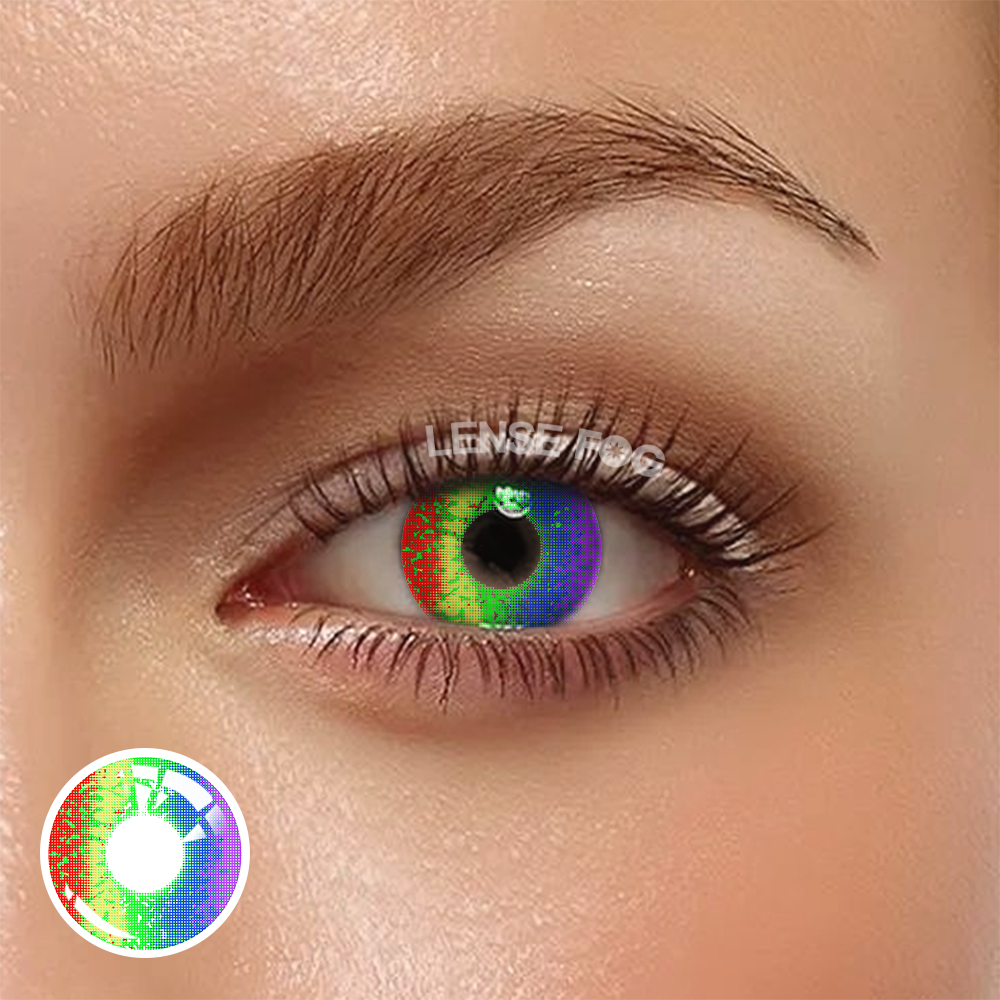 Pride Day Rainbow Cosplay Contacts