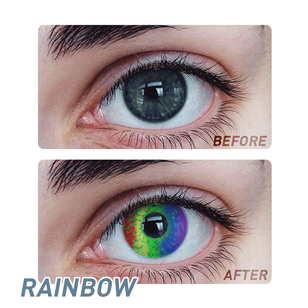 Pride Day Rainbow Cosplay Contacts