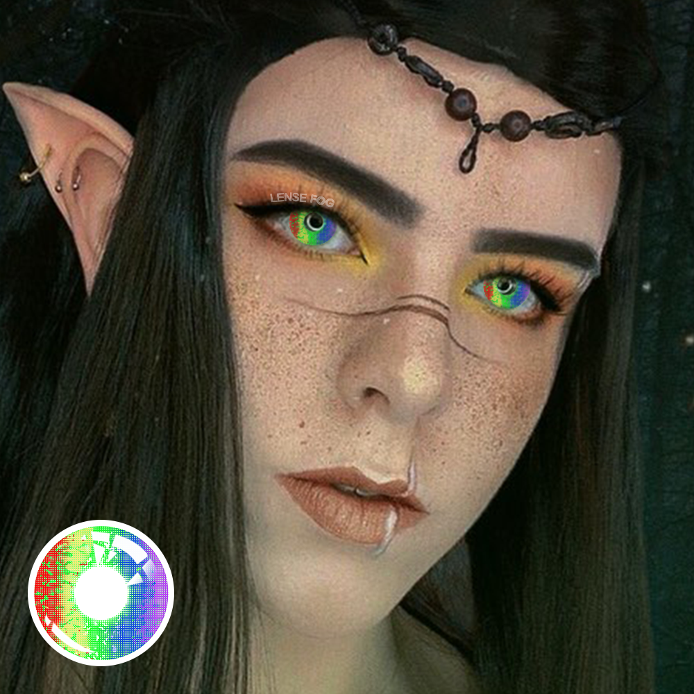 Pride Day Rainbow Cosplay Contacts