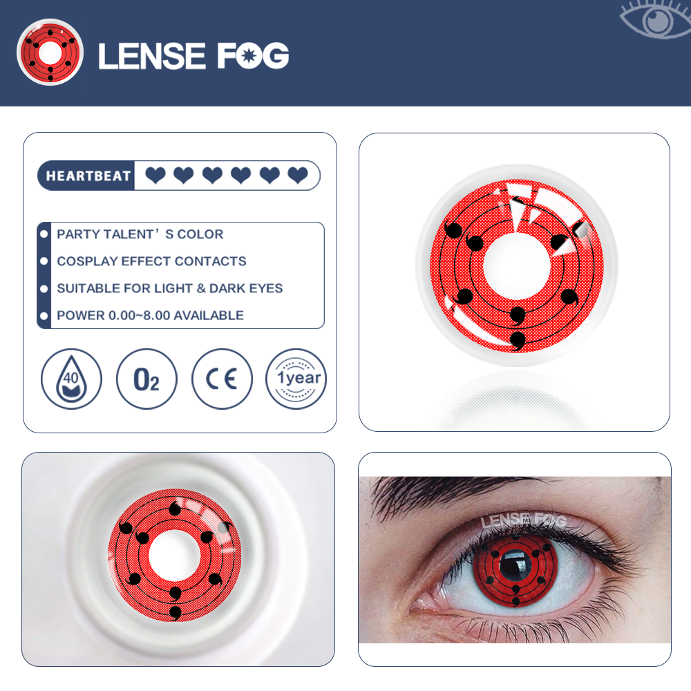 Sharingan Magatma Mangekyo Red Cosplay Contacts