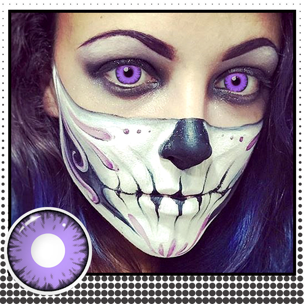 MIRACLE TIMES Purple Cosplay Contacts