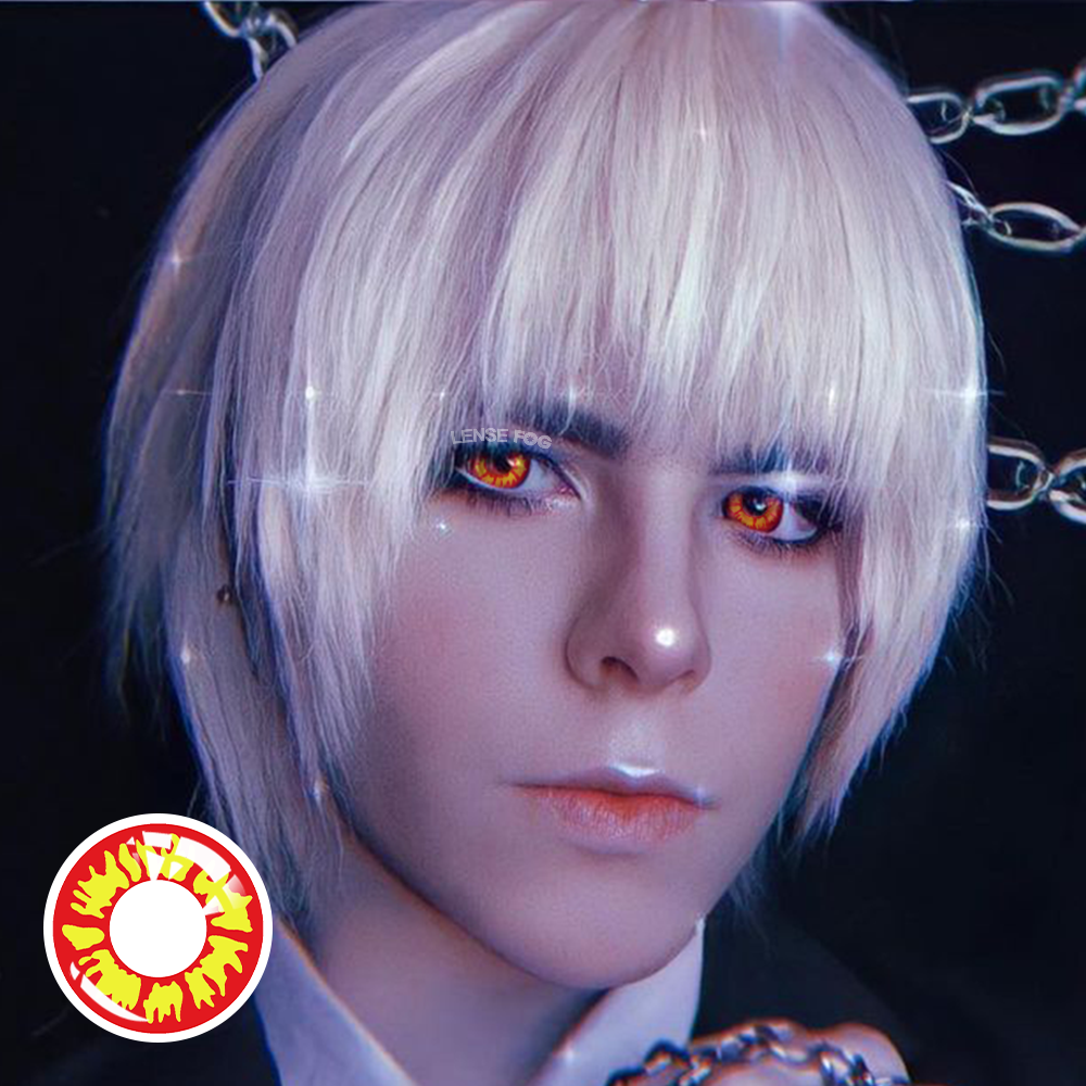 Suke Ruler Flaming Red Cosplay Contacts