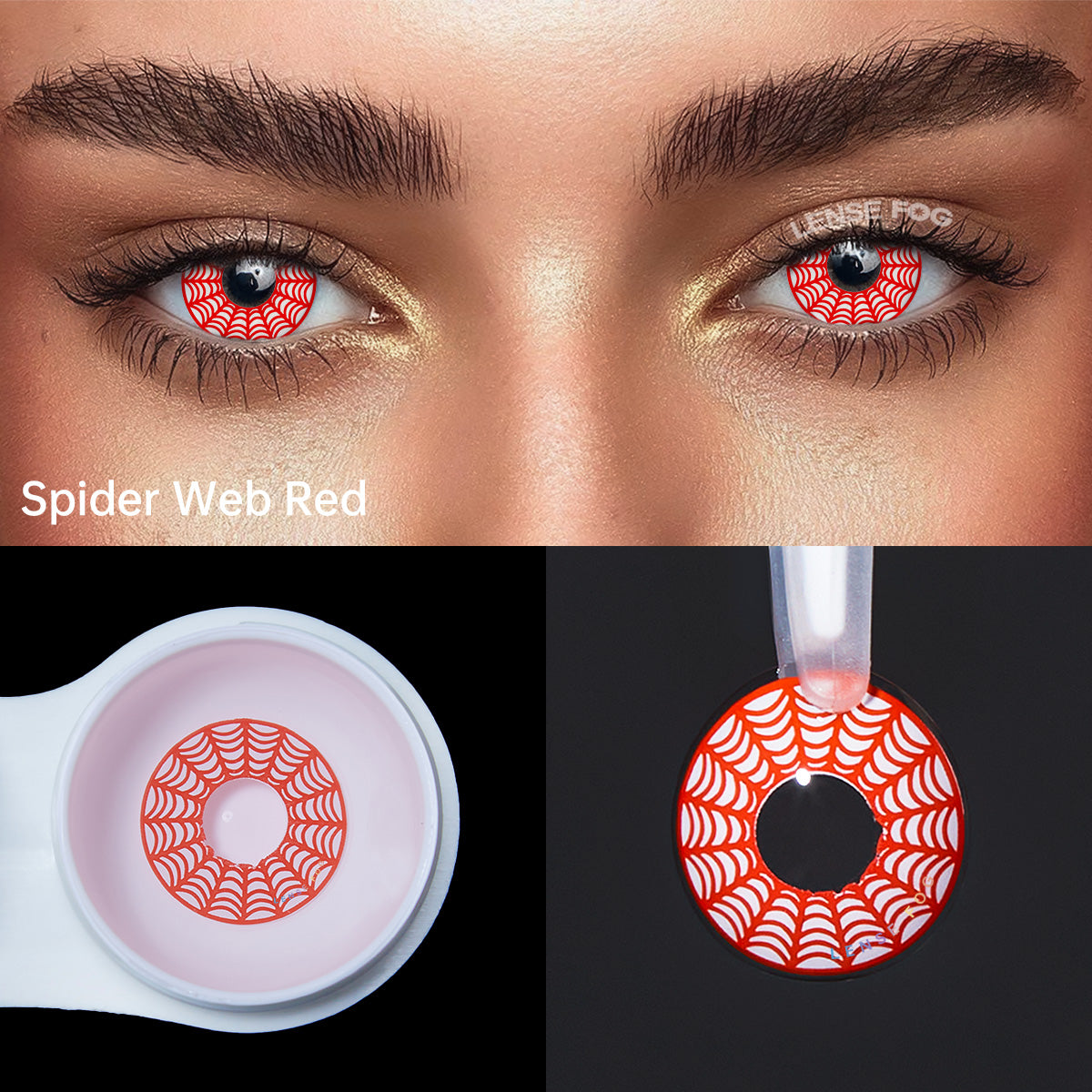 Spider Web Red Cosplay Contacts